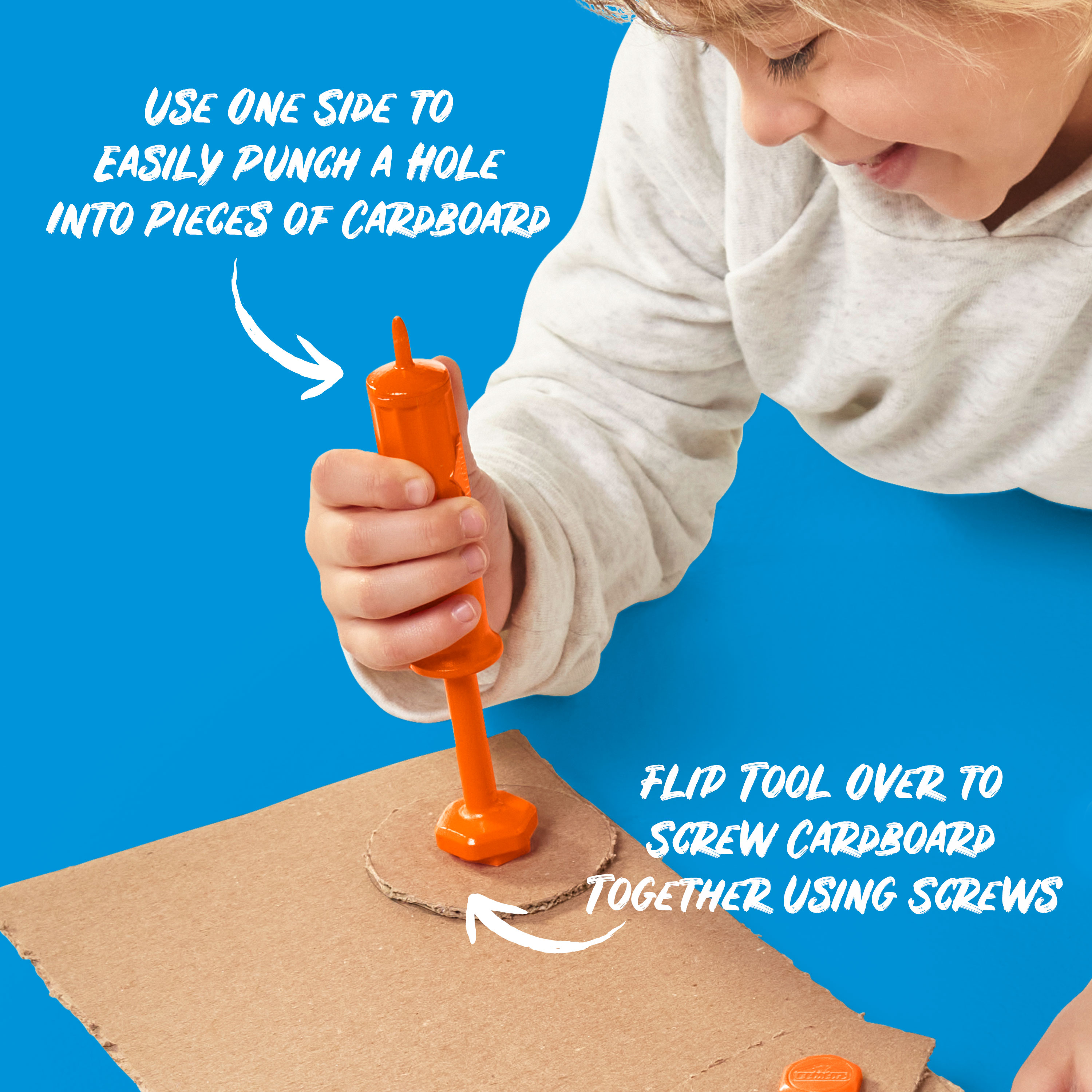 Elmer's Build It Tools - Cardboard Screwdriver and Holepunch