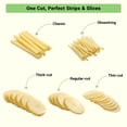 thumbnail image 4 of ONCE FOR ALL Potato Slicer and French Fry Cutter, Adjustable Thickness Mandoline Vegetable Cutter for Homemade Fries, Potato Chips, Slices and Cubes, Stainless Steel Kitchen Food Prep Tool, 4 of 10