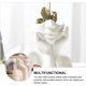 thumbnail image 5 of Jarrón de cerámica humana con forma de cuerpo, jarrón artístico escandinavo para decoración del hogar, jarrón de cerámica blanca, 1 pieza JM, 5 of 5