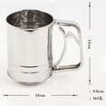 thumbnail image 2 of FOMIYES Flour Sifter Cup Stainless Steel Sifting for Household Users 1Pcs, 2 of 8