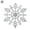 Silver, variant on Luxtrada 4 inch 24Piece Plastic Christmas Glitter Snowflake Ornaments Christmas Tree Decorations (Silver)