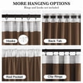 thumbnail image 6 of NICETOWN Gold Brown Blackout Velvet Curtains 108" Length, Energy Saving Heat Blocking Drapes for High Ceiling Living Room, Elegant Thick Velvet Window Panels for Privacy Protection, Set of 2, 6 of 7