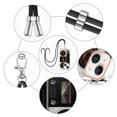 thumbnail image 6 of for iPhone 15 Plus Crossbody Strap Phone Case, Anti-Fall Pattern Clear Design Transparent Soft & Flexible TPU Drop and Shockproof Protective Cover with Adjustable Nylon Neck Strap, Retro Radio, 6 of 7
