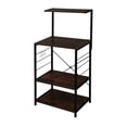 thumbnail image 2 of Mother's Day Sales - Wooden Kitchen Shelf, Baker's Rack 4 Tier Shelves, Vintage Color for Hotel, Household, Restaurant, 2 of 9