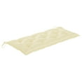 thumbnail image 5 of vidaXL Garden Bench with Cushion 120 cm Bamboo, 5 of 5