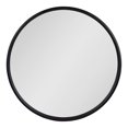 thumbnail image 2 of Kate and Laurel Travis Round Wood Wall Mirror, 31.5" Diameter, Black, Modern Wall Décor Accent, 2 of 6