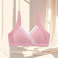 thumbnail image 4 of Nmnitkp Nursing Bras Antibacterial Fabric,Pregnant Women Do Not Sag During Pregnancy Breastfeeding Bra With Breast Pads Postpartum Nursing Bras for Breastfeeding Red,90, 4 of 4
