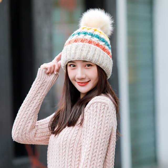 NUOLUX Gorro Beige Para Mujer Uso En Interiores Y Exteriores En