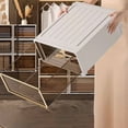 thumbnail image 3 of LEEYNEER1 Drawer Storage Organzier - Plastic Drawer Stroage  Stackable Storage Drawers  Light Brown, 3 of 5