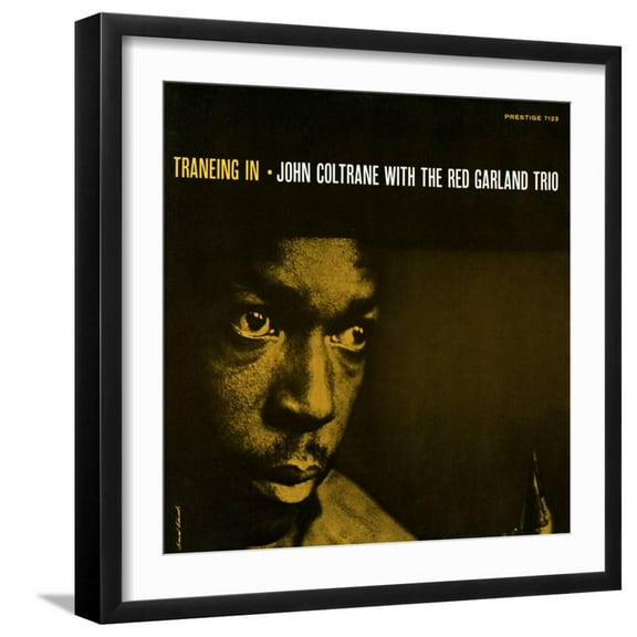 Art.com John Coltrane - Traneing In Art Print, Black Frame Wall Art, 21" x 21"