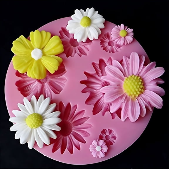ACDANC 3D Flower Silicone Mold Fondant Cake Decorating Chocolate Sugarcraft Mould DIY