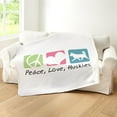thumbnail image 5 of CafePress - Peacedogs - Sherpa Fleece Throw Blanket 60" x 50", 5 of 5