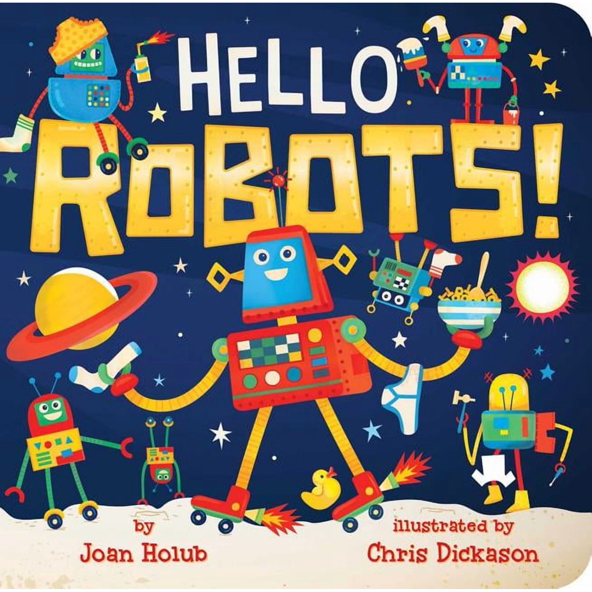 Hello Book Hello Robots!, (Board Book)