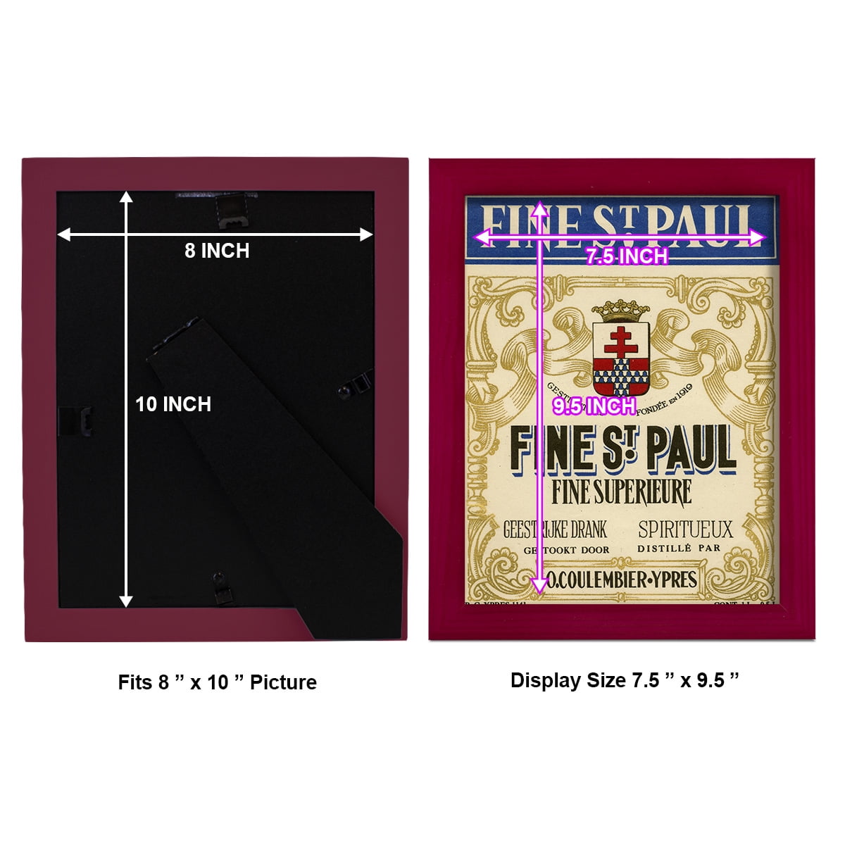 Fine St. Paul -Framed Print w/glass-Cherry Red