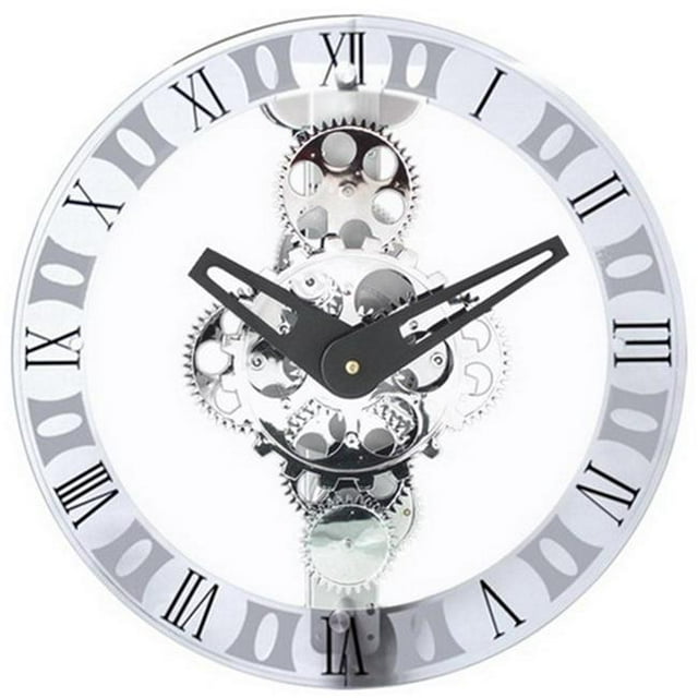 Maples GCL06-333 Moving-Gear Wall Clock - With Glass Cover