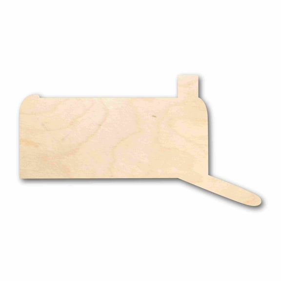 Unfinished Wood Mailbox Silhouette - Craft- up to 46" DIY 7" / 1/8"