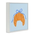 thumbnail image 3 of Stupell Industries Blue Bow Croissant White Framed Giclee Art design by Krissy Mast, 12 x 12, 3 of 8