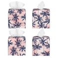 thumbnail image 2 of Balery Tropics Palm Trees Porta Pañuelos de Cuero con Estampado – Funda Moderna Cuadrada para Caja de Pañuelos, Dispensador 5x5x5'', 2 of 7