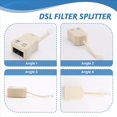 thumbnail image 5 of Divisor de Filtro DSL de 3 Uds para Línea Telefónica, Divisor de Conector Telefónico, Filtro DSL en Línea, Módem Telefónico, Filtro Divisor ADSL, 5 of 5