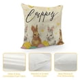 thumbnail image 4 of Qinduosi Pillow Covers of Colorful Decorative Pillow Cases Square Cushion Cover Farmhouse Easter Decorations for Bedroom Sofa Home Decor White, 4 of 5