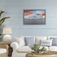 thumbnail image 2 of Stupell Industries Sunset over Frozen Iceberg Gray Framed Floater Canvas Wall Art design by Richard Silver, 21 x 31, 2 of 9