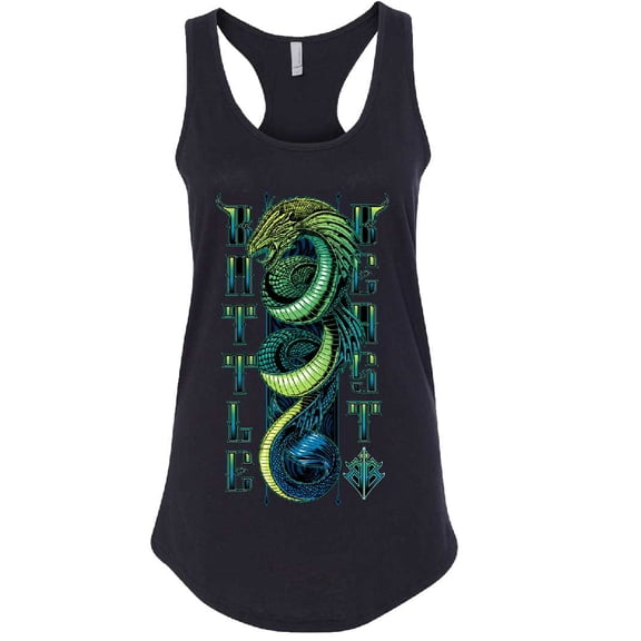 Battle Beast Sea Serpent Women's Racerback Tank Top T-Shirt