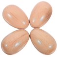 thumbnail image 1 of 4pcs Wood Eggs Shakers Wooden Egg Maracas Shakers Hand Percussion Instruments, 1 of 4