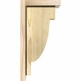 thumbnail image 3 of 6"W x 8"D x 16"H Alpine Rough Sawn Corbel w/Backplate, Douglas Fir, 3 of 9