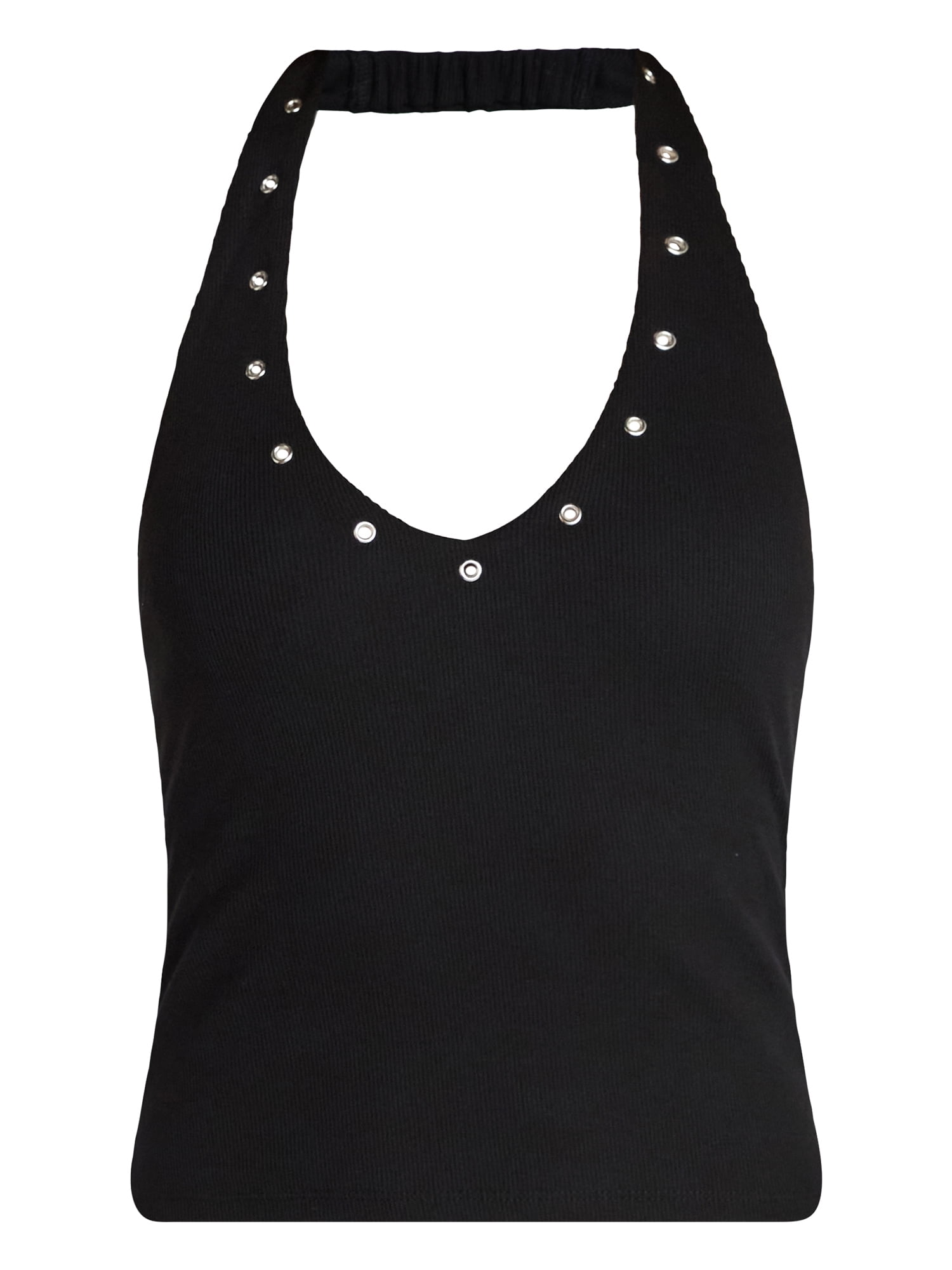 No Boundaries Grommet Halter Top, Women's XXS-XXL