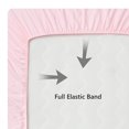 thumbnail image 5 of 5 Pieces Toddler Bedding Set Ultra Soft and Breathable Toddler Sheet Set - Includes Comforter, Flat Sheet, Fitted Sheet and Pillowcase - pink, 5 of 8