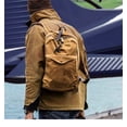 thumbnail image 3 of Retro Waterproof 15OZ Heavy Oil Wax Canvas 24*47*12cm Backpack, 3 of 18
