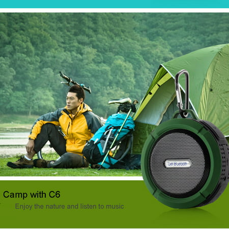 Waterproof Suction Cup Wireless Bluetooth Speaker Three Anti-plug Card Small Stereo Outdoor Portable Hands-free Call