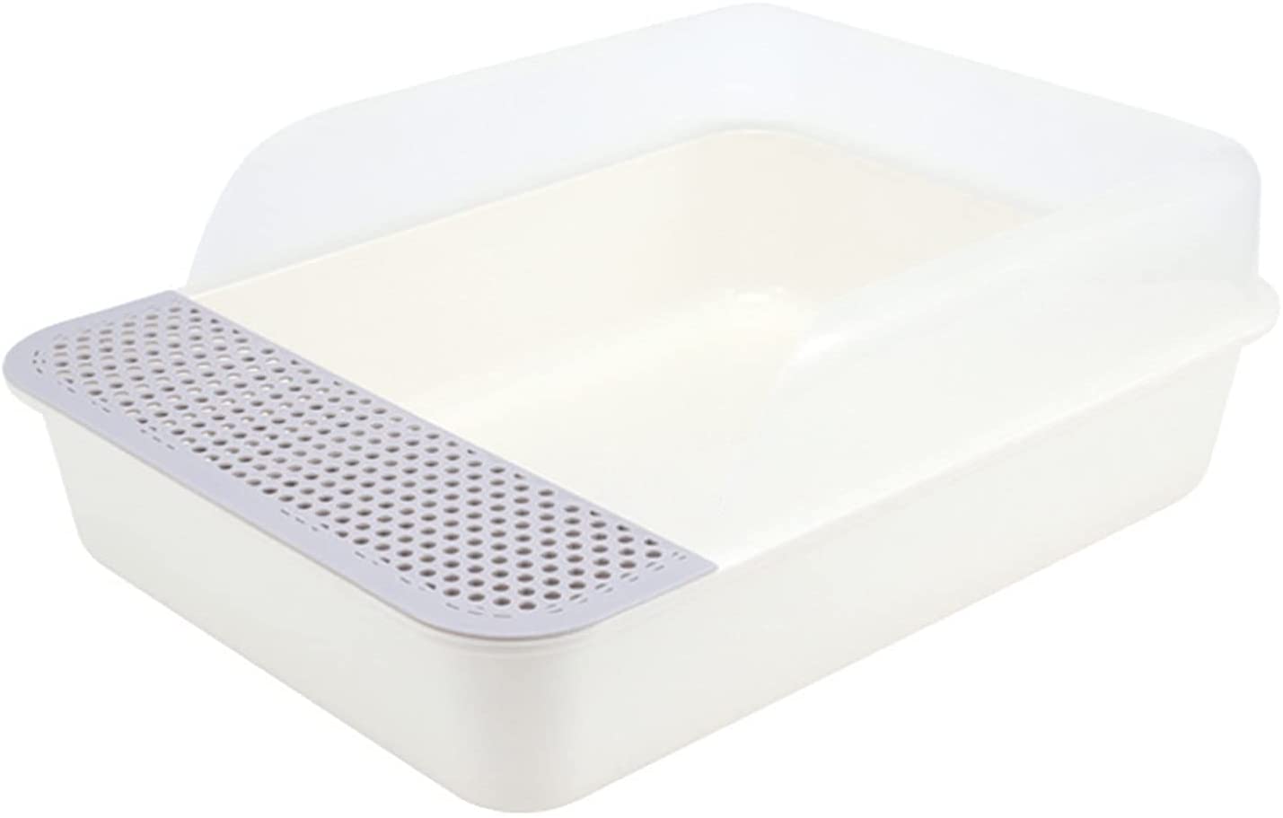 Cat Litter Box Open Top Cat Litter Box Large Plastic Removable Easy