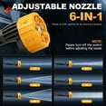 thumbnail image 2 of BAOKALER 970PSI Cordless Pressure Washer with 2 x 4.0Ah Rechargeable Batteries, Portable Pressure Washer with 6-in-1 Adjustable Nozzle for Cars/Patios, 2 of 11