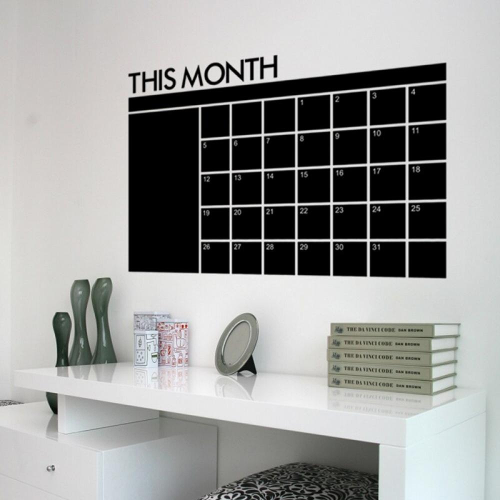 Promotion!Wallpaper Decoration Month Calendar Chalkboard Removable Planner Wall Stickers Black Board Office School Decals Supplies - Walmart.com Promotion!Wallpaper Decoration Month Calendar Chalkboard Removable Planner Wall Stickers Black Board Office School Decals Supplies - Walmart.com