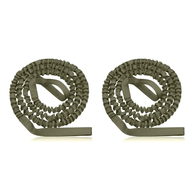 Naiovety Cuerda de remolque para padres e hijos de bicicleta, accesorio elástico para ciclismo exterior, equipo de correa de tracción para Verde 2piezas