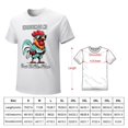 Shukong Men's White Pure Cotton Sarcasm Chicken Quote TShirt S3XL
