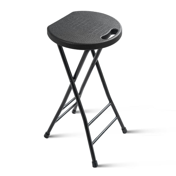 24-Inch Folding Stool with Handle, Folding Bar Stool with Non-Slip Feet,Folding Chair,Indoor and Outdoor Foldable Stool for Adults,550 lbs Capacity,Kitchen,Game Room(13"×11.5"×24")
