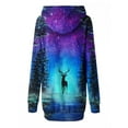 thumbnail image 5 of DYMADE Women Digital Print Hooded Casual Top, 5 of 5