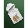 thumbnail image 3 of Watercolor Lynx Design Hoodie Women -Image by Shutterstock, Female Medium, 3 of 4