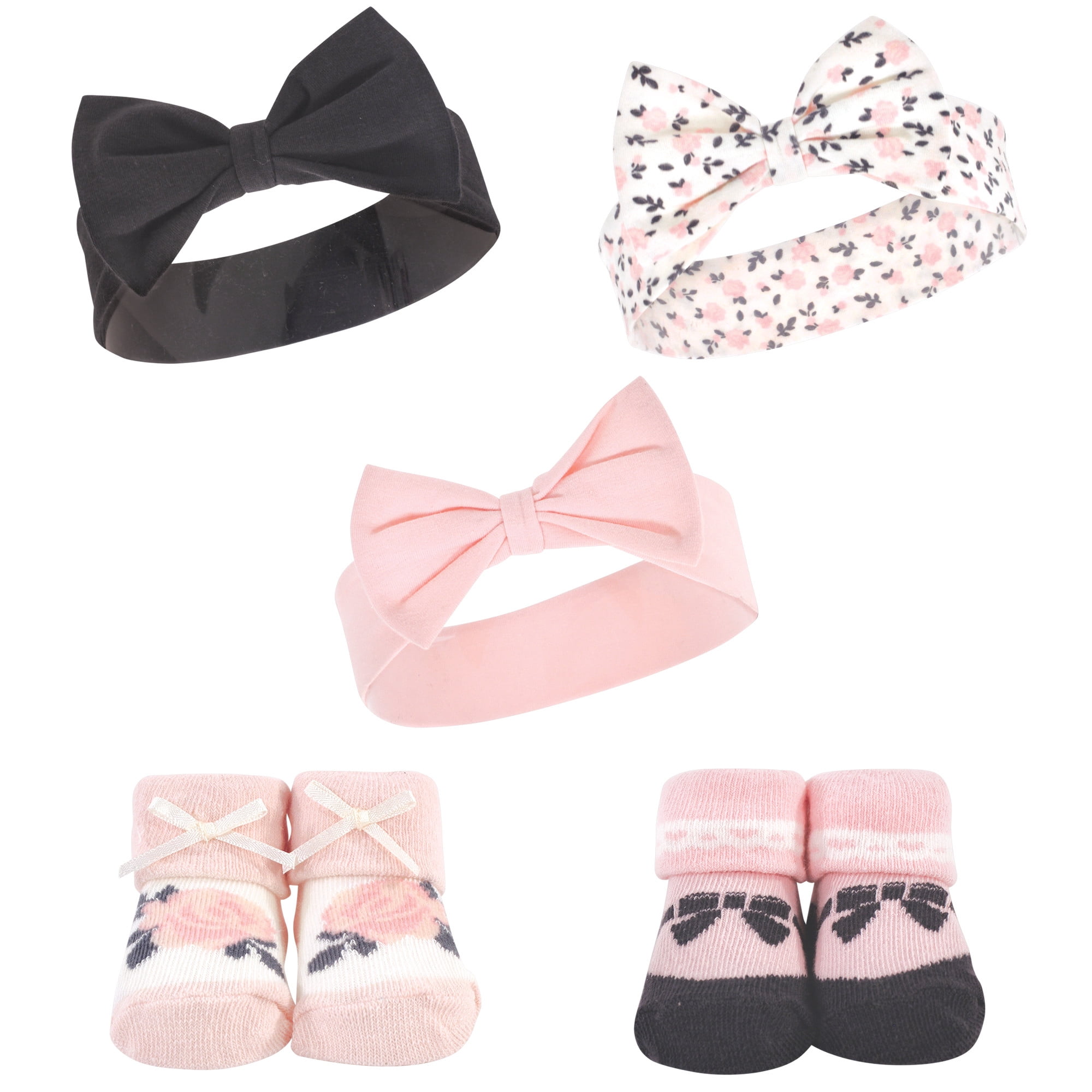 hudson baby headband and socks set