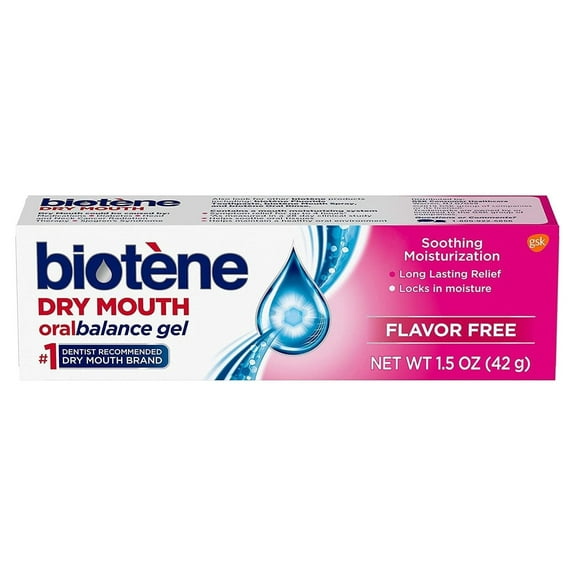 3 Pack Biotene Oral Balance Dry Mouth Moisturizing Gel 1.5 oz oral tissues long