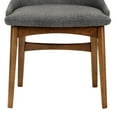 thumbnail image 2 of Azalea Charcoal Fabric and Walnut Wood Dining Side Chairs - Set of 2, 2 of 7