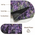 thumbnail image 6 of Bathroom Rugs 2x3 Ft, Purple Lavender Non Slip Area Rugs for Kitchen Bedroom Entryway, Spring Watercolor Wildflowers Plant Black Washable Carpet Runner Rug Floor Mats for Bedroom Home Decor, 6 of 8