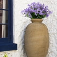thumbnail image 3 of 10 Bundles Artificial Flowers Fake Daffodils Flowers UV Resistant No Fade Faux Greenery Faux Plastic Lotus for Wedding Garden Hanging Planter Indoor Porch Patio Office Home Decoration Purple, 3 of 7
