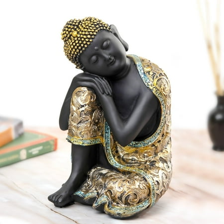 

Peaceful Buddha Statue with Relaxing Pose for Zen Prayer Meditation Coffeetable Centerpiece or Gift for Housewarming Promotion Birthday or Any Occasion