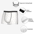 thumbnail image 3 of Sikiie Rabbit And Carrot Print Men's Boxer Briefs, Elastic Waistband Boxer Briefs Leggings-Medium, 3 of 5