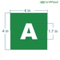 thumbnail image 2 of iSYFIX Letters Vinyl Stickers - A to Z, 4-inch, 4 Sets - Green Premium Decal, Ideal for Inventory, Storage, Organizing, Alphabet for Boxes, Toolbox, Lockers & More. Indoor and Outdoor, 2 of 6