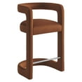 thumbnail image 5 of Modway Winslow Performance Velvet Counter Stool in Rust, 5 of 9