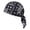 Black, variant on Do Rag Star Pattern Polyester Elastic Tie Back Bandana Head Wrap Sweat Wicking Motorcycle Skull Cap for Cycling Running Construction Sports Use(Dark Blue-55~58cm)